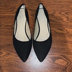 Black pointed flats.